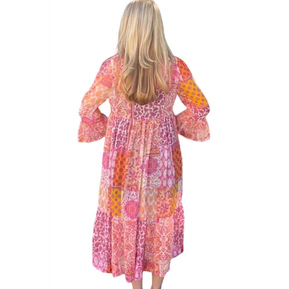 NEW UMGEE lurex metallic kimono in pink mix - Picture 3 of 3